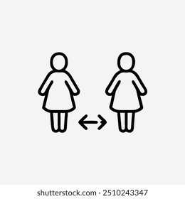 People avatar flat icons. Vector illustration included icon as old man, female, senior, adult businessman and young human, child black silhouette pictogram for user profile