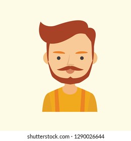 People Avatar Flat Vector Graphic Download Template