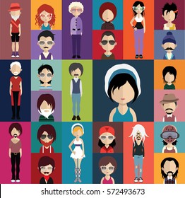 People Avatar ( With Full Body And Torso Variations)