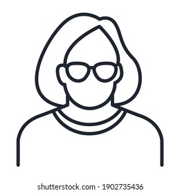 People avatar icon Vector illustration. Portraits of family symbol for web
