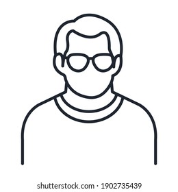 People avatar icon Vector illustration. Portraits of family symbol for web