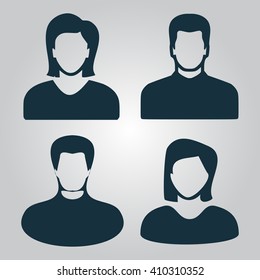 People Avatar Icon Vector. Perfect Pictogram Illustration