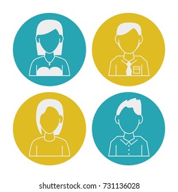 People avatar icons