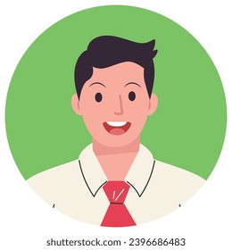 People avatar . User portraits. Different human face icons. Male characters. Smiling men characters. Flat cartoon style vector illustration