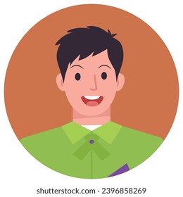 People avatar . User portraits. Different human face icons. Male characters. Smiling men characters. Flat cartoon style vector illustration #2