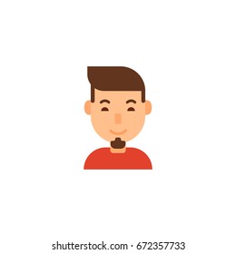 People avatar vector illustration. Human in modern flat style design. Business avatar on white background. Face vector concept for design web site, printed materials, social network, etc. 