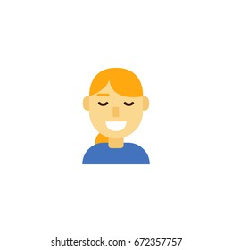 People avatar vector illustration. Human in modern flat style design. Business avatar on white background. Face vector concept for design web site, printed materials, social network, etc. 