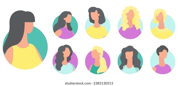 People avatar vector illustration. Identification is process verifying and confirming persons identity Recognition acknowledges and appreciates persons contributions and accomplishments People avatars