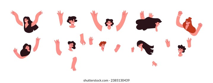 People avatar vector illustration. Society is shaped by collective actions and interactions individuals Icons symbolize influential people who have made significant impact on society Personality