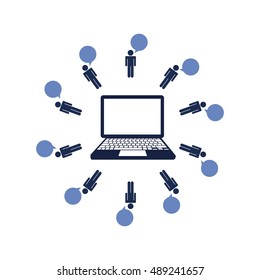 people avatars community group vector illustration design