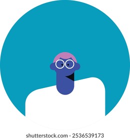 People avatars. Icons for games, online communities, web forums. Vector illustration in flat cartoon style	
