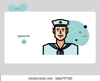 People avatars lineal color style icon set design of Person social communication human user partnership member and figure theme Vector illustration