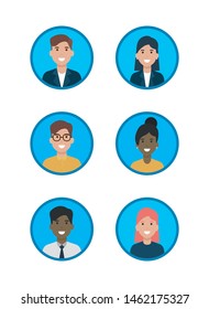 people avatars social network media vector illustration