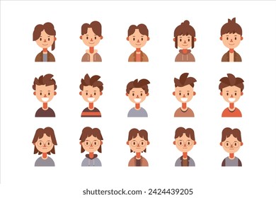 people avatars and worker avatars flat vector collection