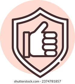 People awards, illustration or icon, vector on white background.