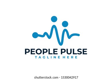 people beat logo icon vector isolated