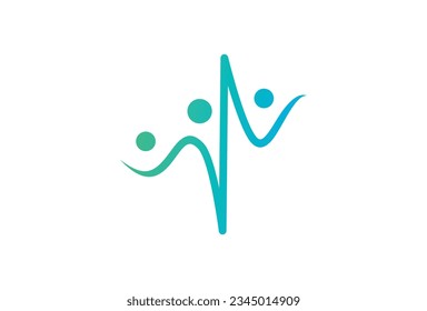 people beat logo icon vector isolated