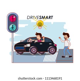 people in bicycle drive safely campaign