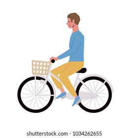 People in a bicycle illustration