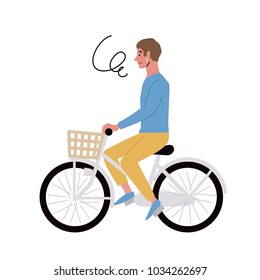 People in a bicycle illustration