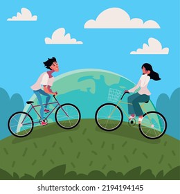 people in bicycle, world car free, image