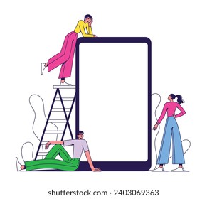 People and the big smartphone, content creators, app developers