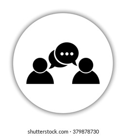 people  - black vector icon