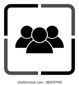 people  - black vector icon