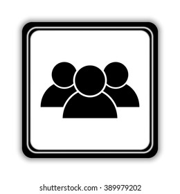 people  - black vector icon