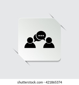 people  - black vector icon