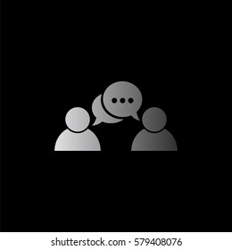 people  - black vector icon