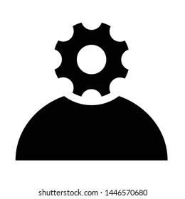people black vector icon/ human icon 