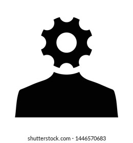 people black vector icon/ human icon 