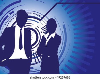people blue abstract background