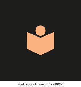 people, book, icon