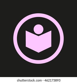 people, book, icon