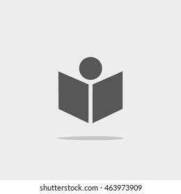 people, book, icon