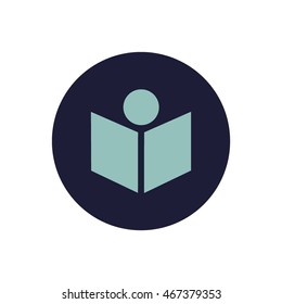 people, book, icon