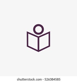 people, book, icon