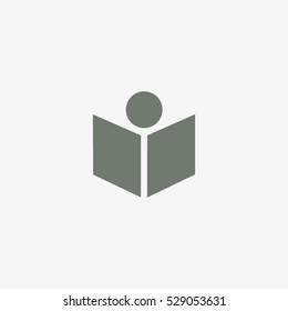 people, book, icon