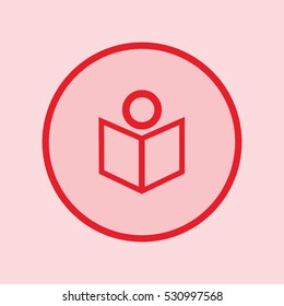 people, book, icon