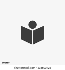 people, book, icon