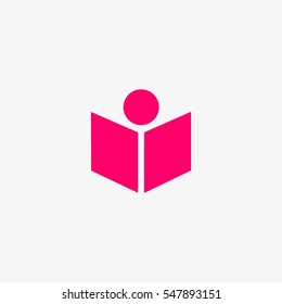 people, book, icon