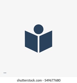 people, book, icon