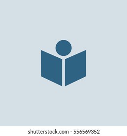 people, book, icon