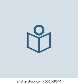 people, book, icon