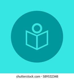 people, book, icon