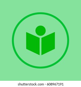 people, book, icon