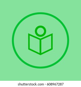 people, book, icon