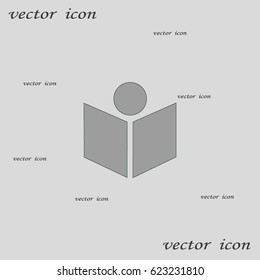 people, book, icon
